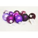 Image of Promotional Christmas Bauble 6cm Purple. Available in 60mm 70mm 80mm