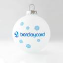 Image of Printed Christmas Tree Bauble 8cm White. Available in 60mm 70mm 80mm