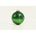 Image of Branded Christmas Tree Bauble 8cm Green. Available in 60mm 70mm 80mm