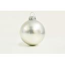 Image of Promotional Christmas Tree Glass Bauble 8cm Silver. Available In 60mm 70mm 80mm