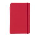 Image of Promotional Curve Notebook, PU A5 Notebook With Integrated Pen Slot, Pillar Box Red