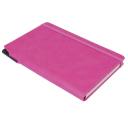 Image of Embossed Curve Notebook, PU A5 Notebook With Integrated Pen Slot,Pink