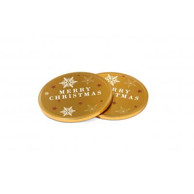 Image of Promotional Christmas Chocolate Medallion 