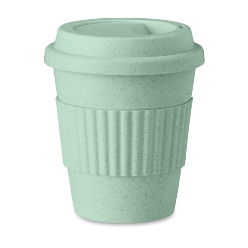 Image of Promotional Bamboo Fibre Reusable Coffee Mug, Green