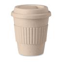 Image of Promotional Bamboo Fibre Reusable Coffee Mug, Beige