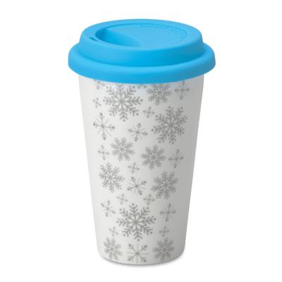 Image of Promotional Christmas Travel Mug, Ceramic Reusable Coffee Mug 275ml