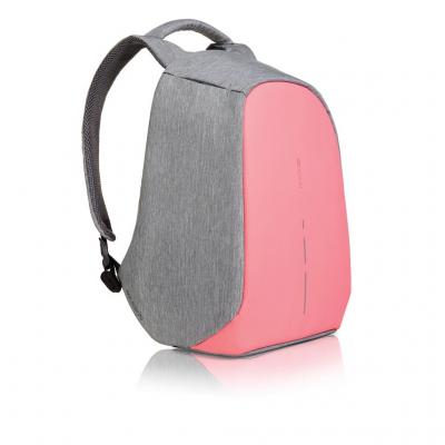 Image of Promotional Bobby compact anti-theft backpack, pink & grey