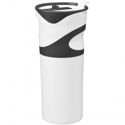 Image of Promotional Wave insulated travel mug with easy grip