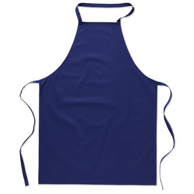 Image of Promotional 100% Cotton Apron Royal Blue, Printed With Your Logo