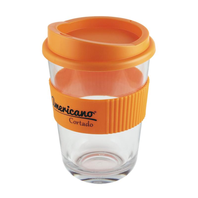 Image of Promotional Americano® Cortado Reusable Coffee Mug, Orange