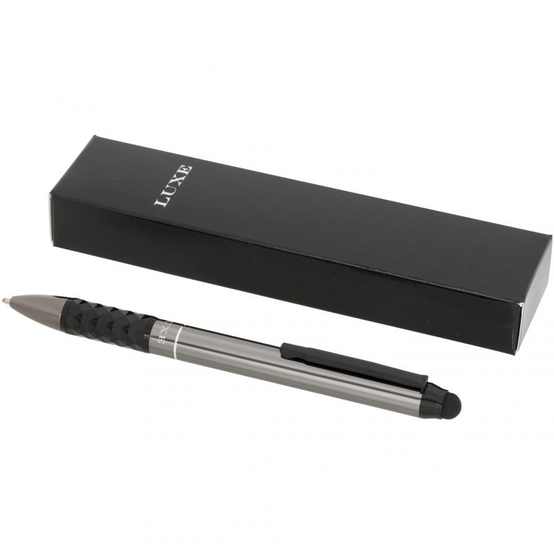 Image of Engraved Luxe Tactical Stylus Ballpoint Pen, gun metal