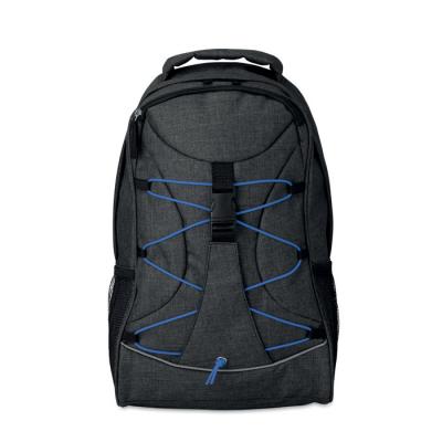 Image of Promotional Two Tone Backpack With Colourful Glow In Dark Safety Cord