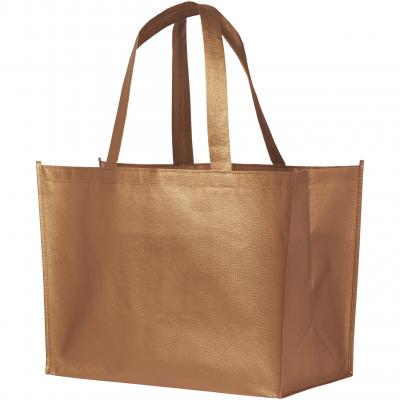 Image of Promotional Alloy laminated bag, non-woven shopping metallic tote bag