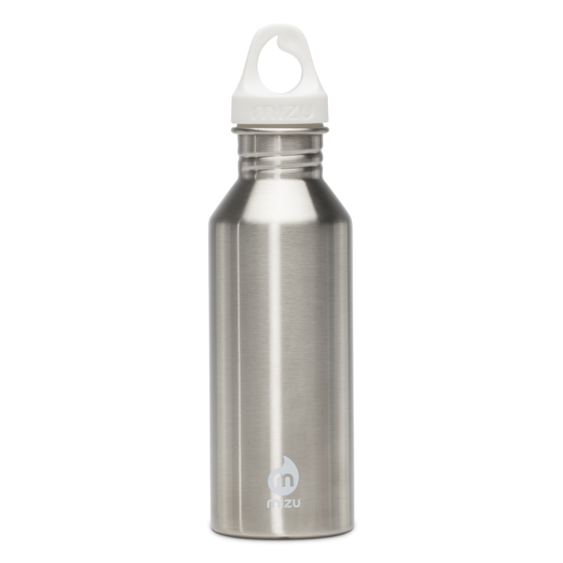 Image of Engraved Mizu M5 stainless steel reusable bottle, silver