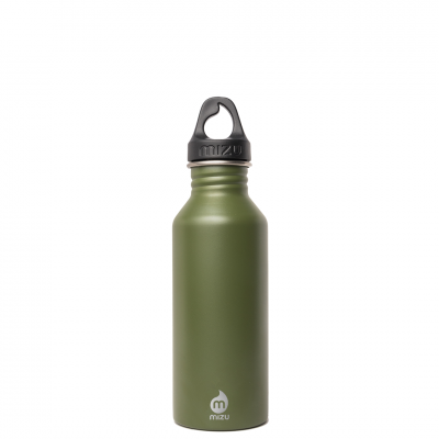 Image of Engraved Mizu M5 bottle,  stainless steel reusable bottle, Army Green