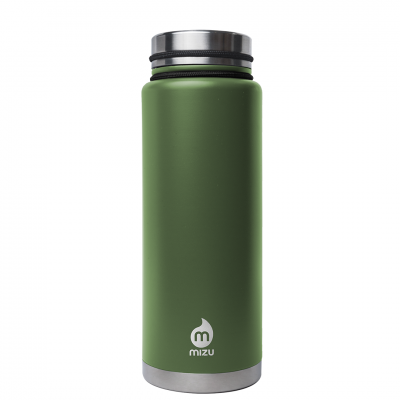 Image of Branded Mizu V12 Insulated Stainless Reusable Bottle Green