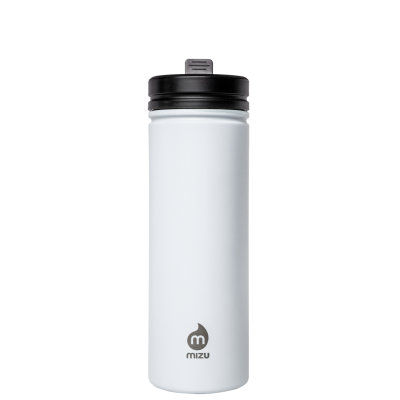 Image of Printed Mizu M9 Sports Bottle Stainless Steel 900ml White