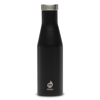 Image of Promotional Mizu S4 insulated slim bottle 415ml, black