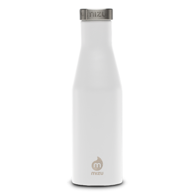 Image of Branded Mizu S4 insulated slim bottle 415ml, White