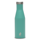 Image of Engraved Mizu S4 insulated slim bottle 415ml, Spearmint Green