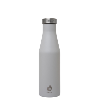 Image of Promotional Mizu S4 insulated slim bottle 415ml, Light Grey