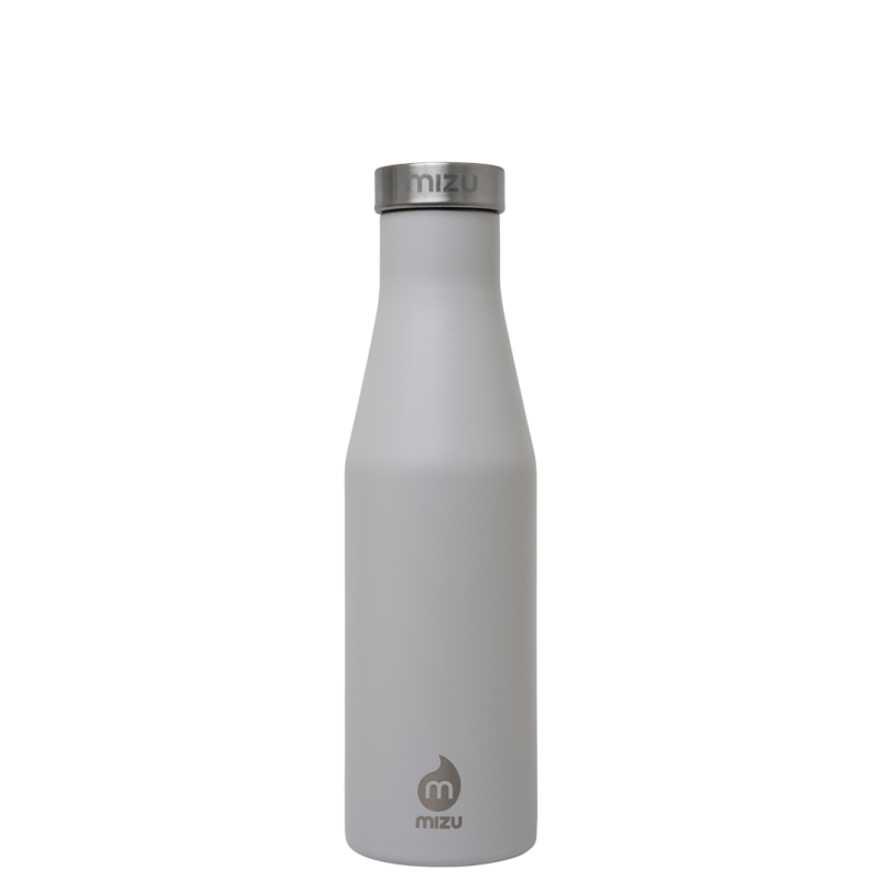 Image of Promotional Mizu S4 insulated slim bottle 415ml, Light Grey