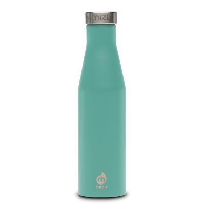 Image of Printed Mizu S6 Slim Insulated Bottle 610ml, Spearmint Green