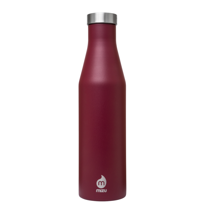 Image of Printed Mizu S6 Slim Insulated Bottle 610ml, Burgundy