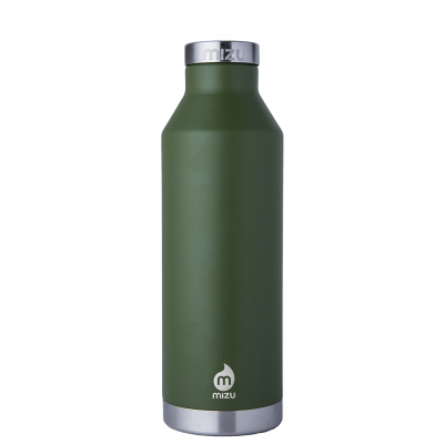 Image of Printed Mizu V8 Insulated Bottle 100% Recyclable 750ml Army Green