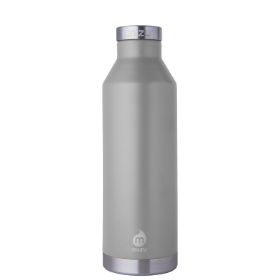 Image of Engraved Mizu V8 Insulated Bottle 100% Recyclable 750ml Light Grey