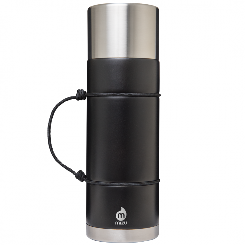 Image of Engraved Mizu V8 Vacuum Insulated Bottle 1 litre Black