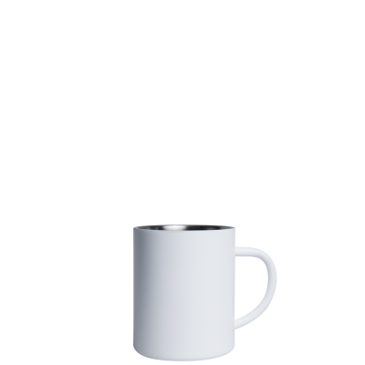Image of Printed Mizu Camp Cup, Retro Style campfire mug 415ml white