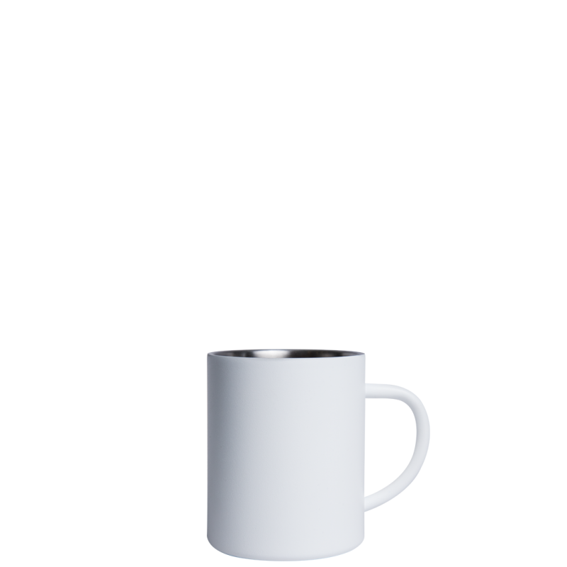 Image of Printed Mizu Camp Cup, Retro Style campfire mug 415ml white
