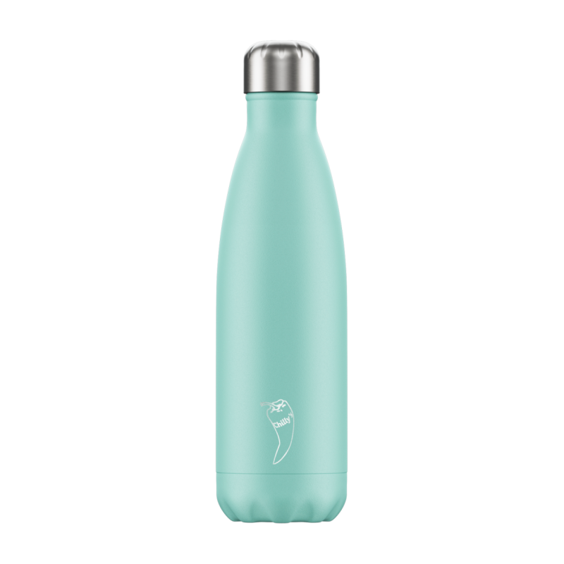 Image of Promotional Chilly's Bottles Pastel Green 500ml. Reusable Refill Bottle