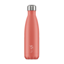 Image of Branded Chilly's Bottles Pastel Coral 500ml. Reusable Refill Bottle