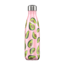 Image of Engraved Chilly's Bottles Summer Avocado 500ml. Reusable Refill Bottle