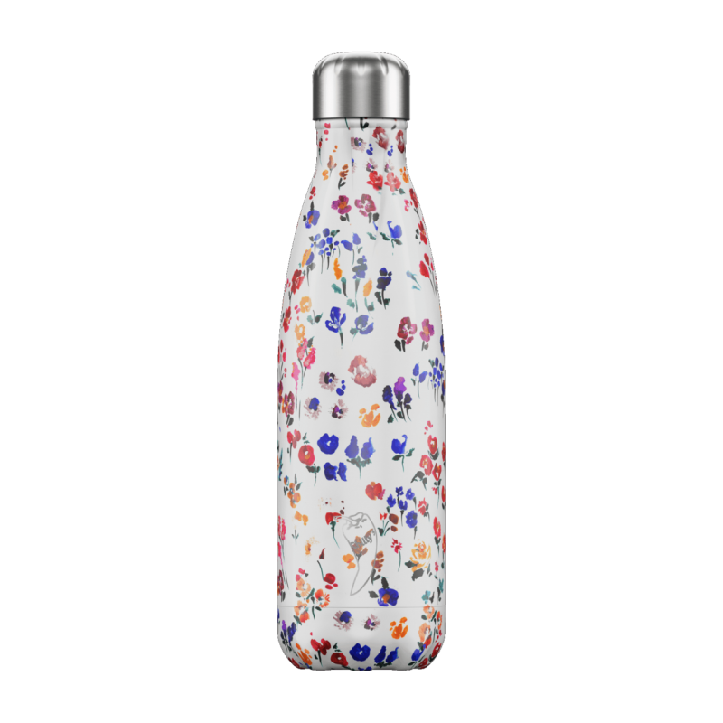Image of Engraved Chilly's Bottles Floral Wild 500ml, Official Chilly's Bottle