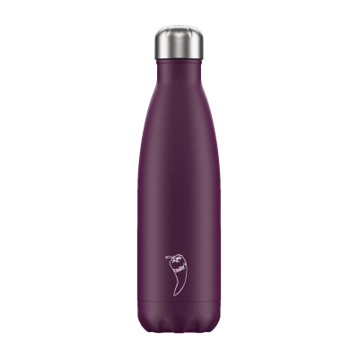 Image of Promotional Chilly's Bottles Matte Purple 500ml, Official Chilly's Bottle