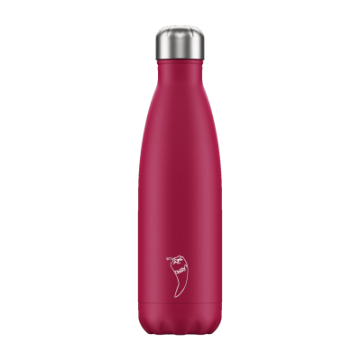 Image of Promotional Chilly's Bottle Matte Pink 500ml, Official Chilly's Bottle