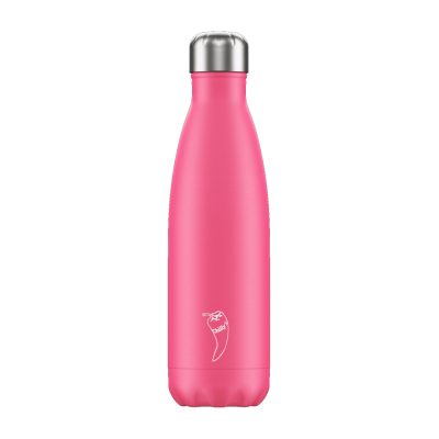 Image of Promotional Chilly's Bottle Neon Pink 500ml, Official Chilly's Bottles