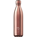 Image of Promotional Chilly's Bottle Metallic Rose Gold 750ml, Official Chilly's Bottles. Reusable Refill Bottle
