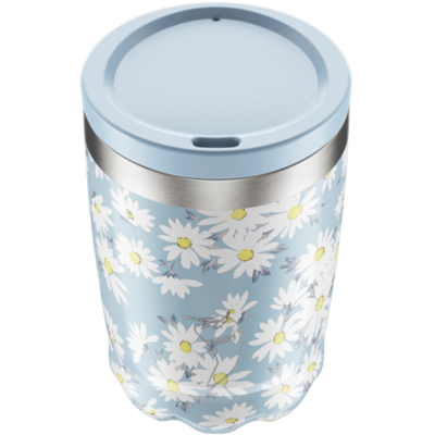 Image of Engraved Chilly's Reusable Coffee Cup Floral Daisy