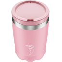 Image of Branded Chilly's Reusable Coffee Cup Pastel Pink