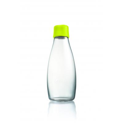 Image of Branded Retap glass water bottle 500ml with Lemon Lime lid