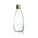 Image of Promotional Retap glass water bottle 800ml with Walnut wood lid