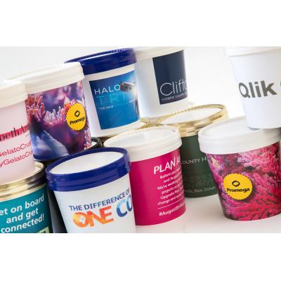 Image of Personalised Individual Ice Cream Tubs 125ml, With Full Colour Print