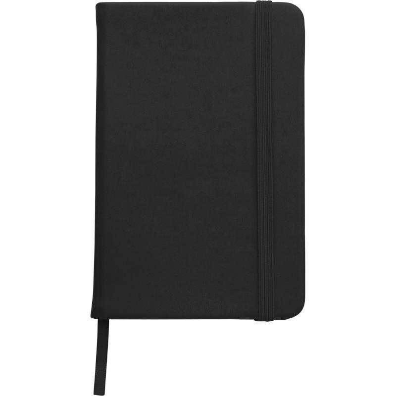 Image of Promotional A5 PU Notebook with lined pages black