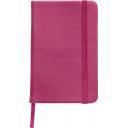 Image of Promotional A5 Notebook soft touch low cost branded notebook pink