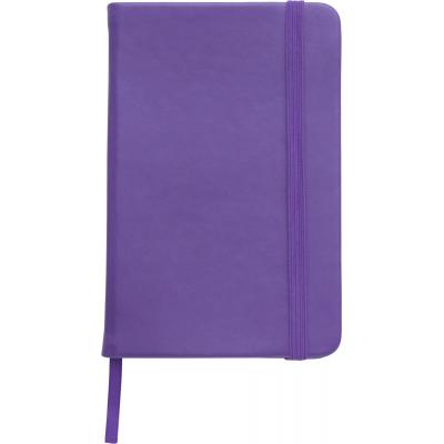 Image of Embossed A5 Notebook soft touch low cost promotional notebook purple
