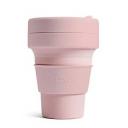 Image of Branded Stojo Brooklyn collapsible coffee cup  Carnation Pink 12o